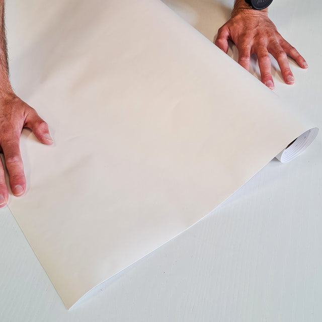 Rolo adesivo decorativo Branco 90cm x 5m