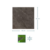 Revestimento vinílico chão e parede LVT dry back mármore preto